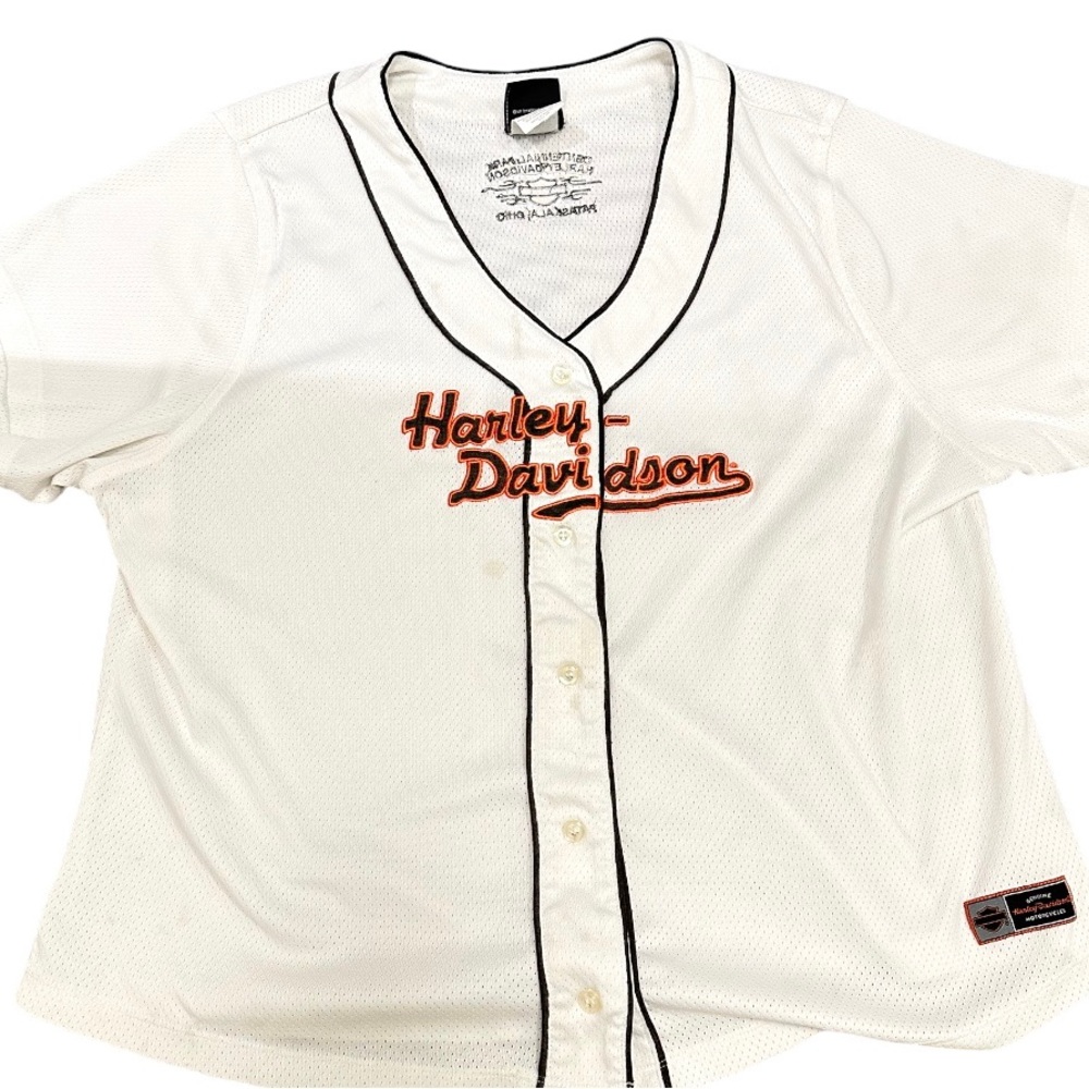 Vintage Harley Davidson Embroidered Women’s Jersey